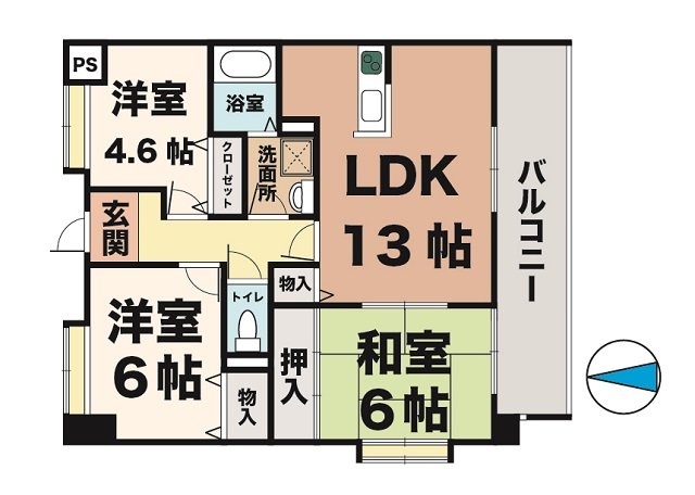 神戸市西区二ツ屋の賃貸物件間取画像
