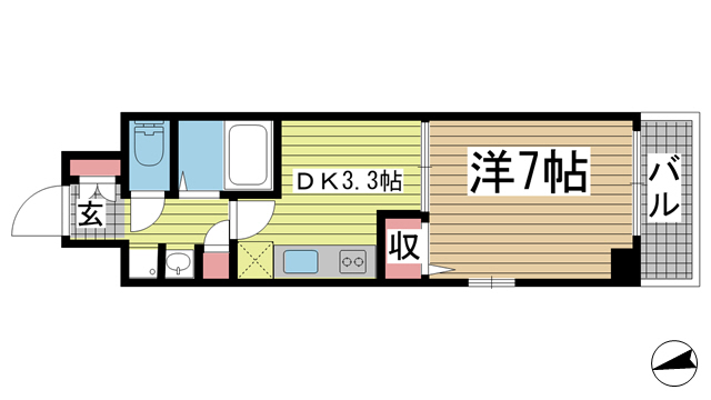 神戸市兵庫区湊町の賃貸物件間取画像