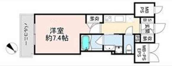 神戸市中央区元町通の賃貸物件間取画像