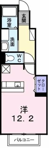 神戸市西区水谷の賃貸物件間取画像