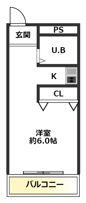 神戸市垂水区名谷町の賃貸物件間取画像