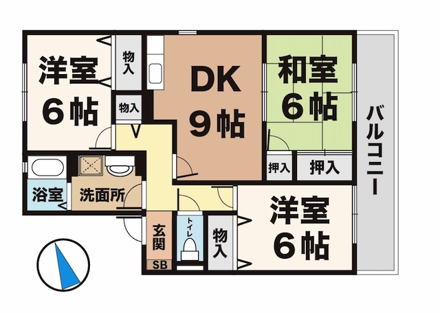 神戸市西区玉津町高津橋の賃貸物件間取画像