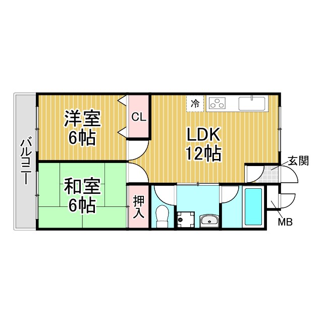 神戸市東灘区深江北町の賃貸物件間取画像