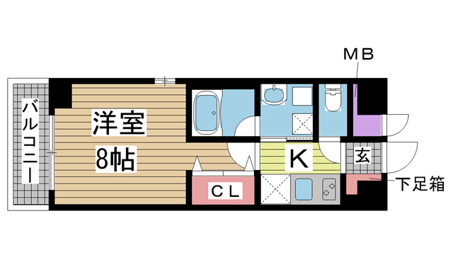 コートベルフラワー 302|神戸市東灘区魚崎北町(JR東海道本線(近畿)摂津本山駅)のマンション間取 コートベルフラワー 302|神戸市東灘区魚崎北町(JR東海道本線(近畿)摂津本山駅)のマンション間取