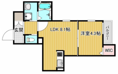 サンハイム米夢 101|神戸市東灘区深江北町(JR東海道本線(近畿)甲南山手駅)のマンション間取 サンハイム米夢 101|神戸市東灘区深江北町(JR東海道本線(近畿)甲南山手駅)のマンション間取