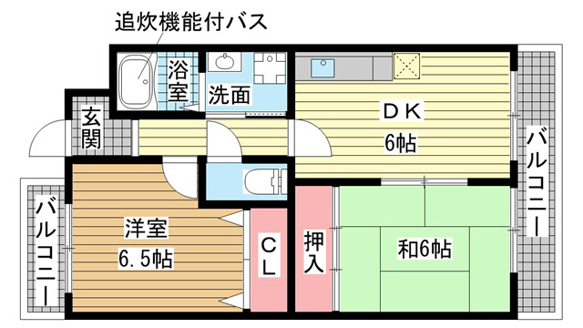 神戸市長田区五位ノ池町の賃貸物件間取画像
