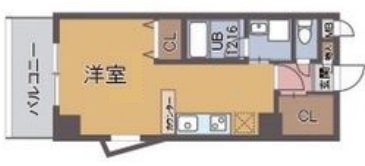 神戸市兵庫区駅南通の賃貸物件間取画像