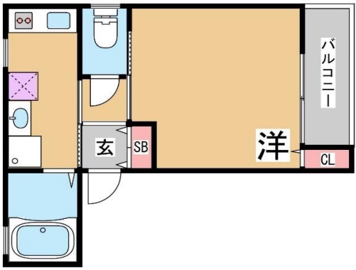 神戸市長田区梅ケ香町の賃貸物件間取画像