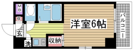 普茶マンション 207|神戸市中央区加納町(JR東海道本線(近畿)三ノ宮駅)のマンション間取 普茶マンション 207|神戸市中央区加納町(JR東海道本線(近畿)三ノ宮駅)のマンション間取