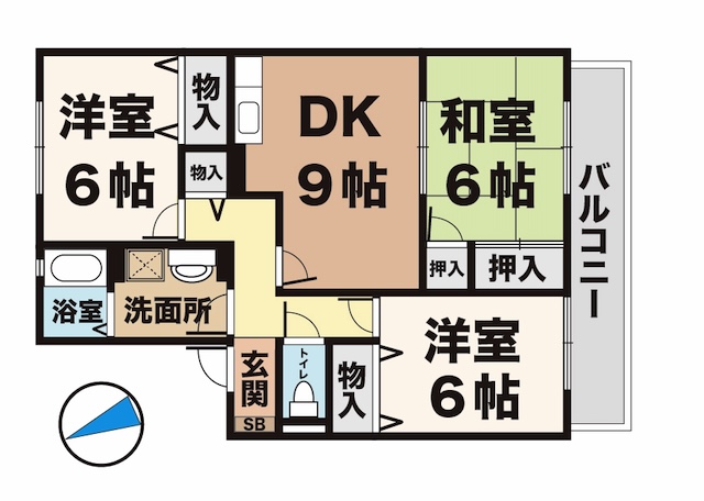 神戸市西区玉津町高津橋の賃貸物件間取画像