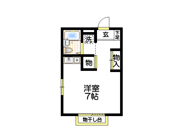 神戸市西区宮下の賃貸物件間取画像