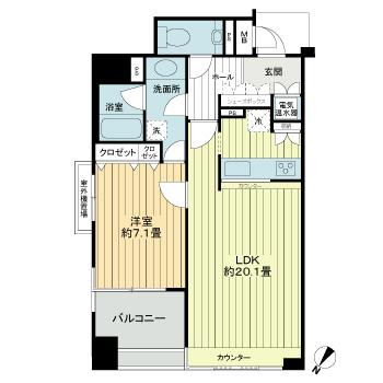 ワコーレディ・アルクス元町 0903|神戸市中央区栄町通(神戸市営地下鉄海岸線みなと元町駅)のマンション間取 ワコーレディ・アルクス元町 0903|神戸市中央区栄町通(神戸市営地下鉄海岸線みなと元町駅)のマンション間取