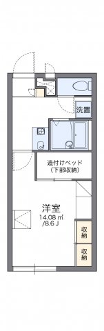 神戸市西区水谷の賃貸物件間取画像