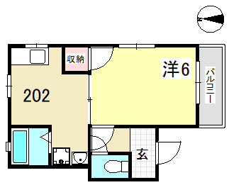 神戸市長田区大塚町の賃貸物件間取画像