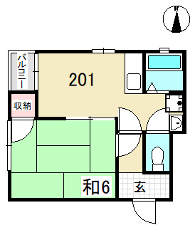 神戸市長田区大塚町の賃貸物件間取画像