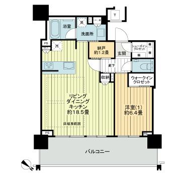 神戸市中央区新港町の賃貸物件間取画像