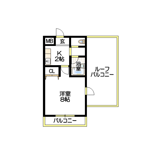明石市松の内の賃貸物件間取画像