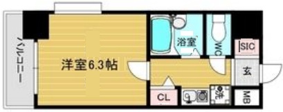神戸市長田区二番町の賃貸物件間取画像