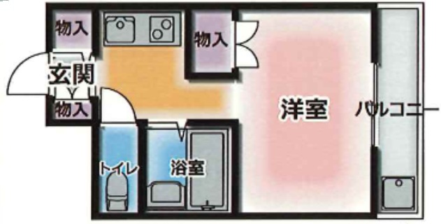 普茶マンション 206|神戸市中央区加納町(JR東海道本線(近畿)三ノ宮駅)のマンション間取 普茶マンション 206|神戸市中央区加納町(JR東海道本線(近畿)三ノ宮駅)のマンション間取