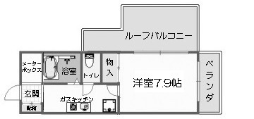 ウェルステイツ 605|神戸市兵庫区永沢町(JR東海道本線(近畿)神戸駅)のマンション間取 ウェルステイツ 605|神戸市兵庫区永沢町(JR東海道本線(近畿)神戸駅)のマンション間取