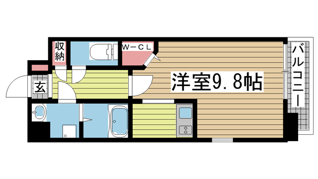 神戸市長田区水笠通の賃貸物件間取画像