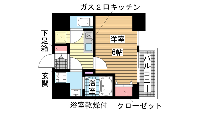 神戸市兵庫区永沢町の賃貸物件間取画像