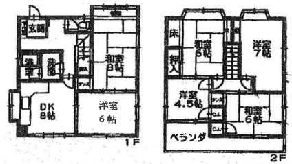 神戸市中央区坂口通の賃貸物件間取画像