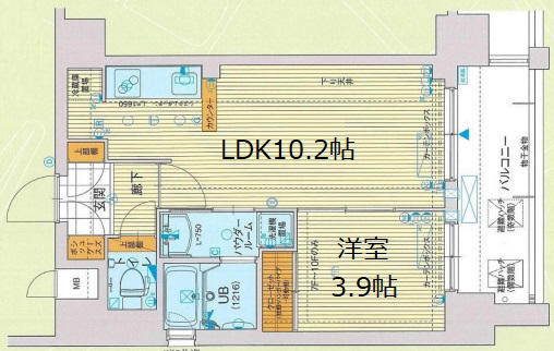 アスヴェル兵庫駅前 901|神戸市兵庫区塚本通(JR山陽本線兵庫駅)のマンション間取 アスヴェル兵庫駅前 901|神戸市兵庫区塚本通(JR山陽本線兵庫駅)のマンション間取