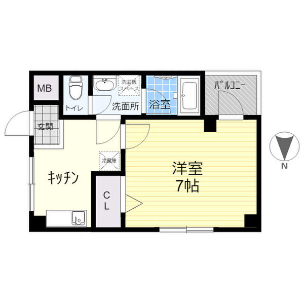 神戸市東灘区住吉宮町の賃貸物件間取画像