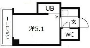 神戸市東灘区甲南町の賃貸物件間取画像