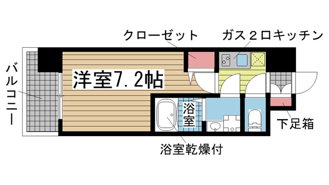 神戸市兵庫区湊町の賃貸物件間取画像