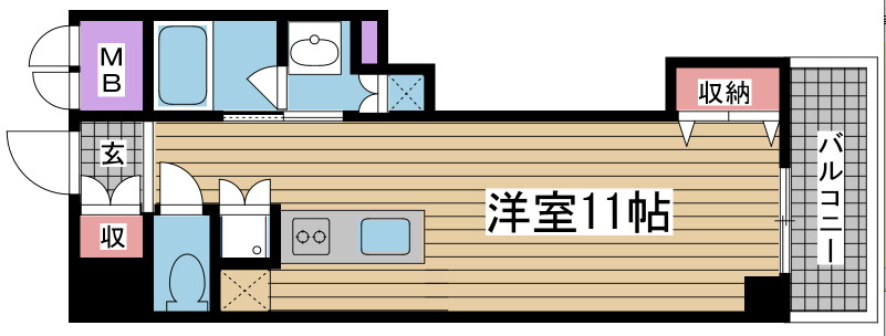 神戸市中央区磯上通の賃貸物件間取画像