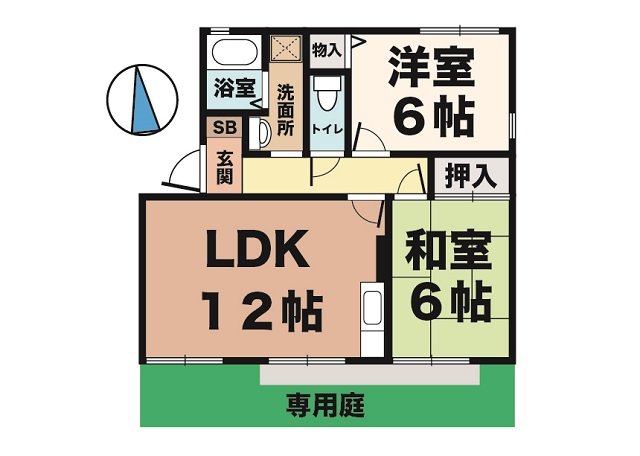 神戸市西区玉津町出合の賃貸物件間取画像