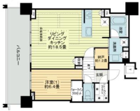 神戸市中央区新港町の賃貸物件間取画像