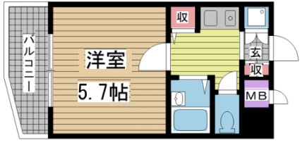 神戸市中央区元町通の賃貸物件間取画像