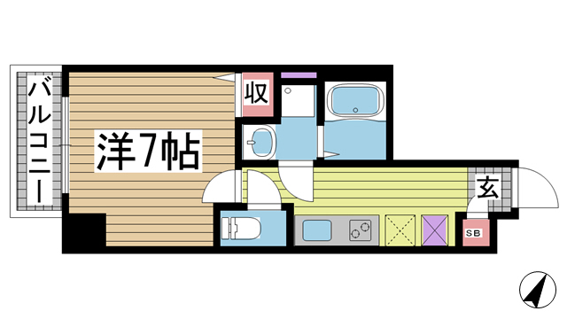 アドバンス三宮ステージア 904|神戸市中央区東雲通(阪急神戸線春日野道駅)のマンション間取 アドバンス三宮ステージア 904|神戸市中央区東雲通(阪急神戸線春日野道駅)のマンション間取