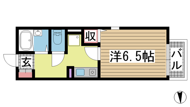 神戸市北区谷上西町の賃貸物件間取画像