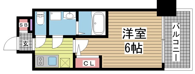 エスリード神戸レジデンス 708|神戸市中央区橘通(JR東海道本線(近畿)神戸駅)のマンション間取 エスリード神戸レジデンス 708|神戸市中央区橘通(JR東海道本線(近畿)神戸駅)のマンション間取