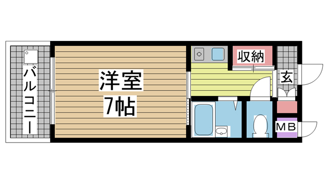 北野ハウス 105|神戸市中央区北野町(JR東海道本線(近畿)三ノ宮駅)のマンション間取 北野ハウス 105|神戸市中央区北野町(JR東海道本線(近畿)三ノ宮駅)のマンション間取