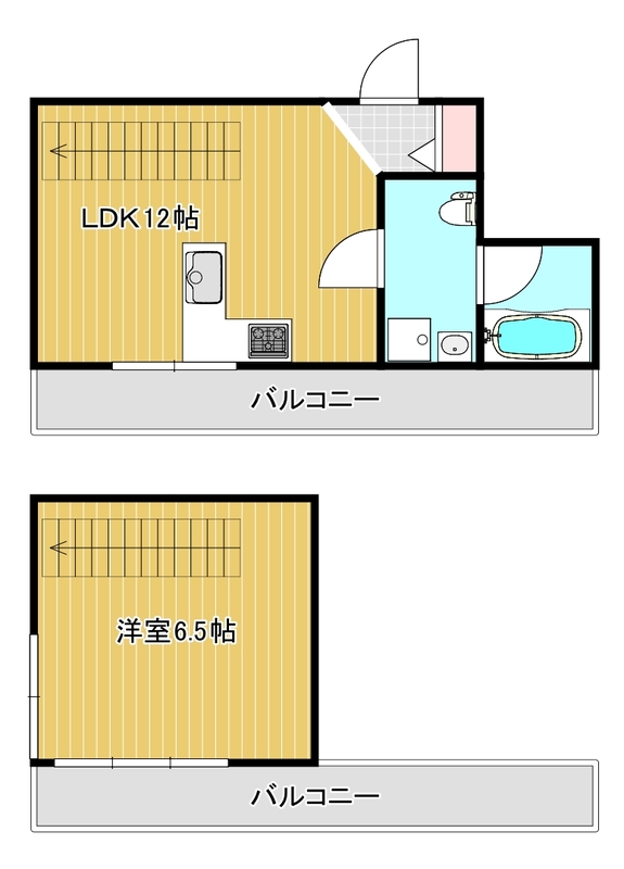 神戸市東灘区甲南町の賃貸物件間取画像