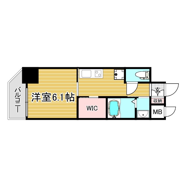 CREST TAPP 神戸三宮 404|神戸市中央区二宮町(JR東海道本線(近畿)三ノ宮駅)のマンション間取 CREST TAPP 神戸三宮 404|神戸市中央区二宮町(JR東海道本線(近畿)三ノ宮駅)のマンション間取