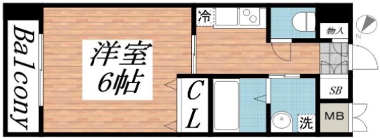 KHKコート板宿 806|神戸市須磨区大黒町(神戸市営地下鉄線板宿駅)のマンション間取 KHKコート板宿 806|神戸市須磨区大黒町(神戸市営地下鉄線板宿駅)のマンション間取