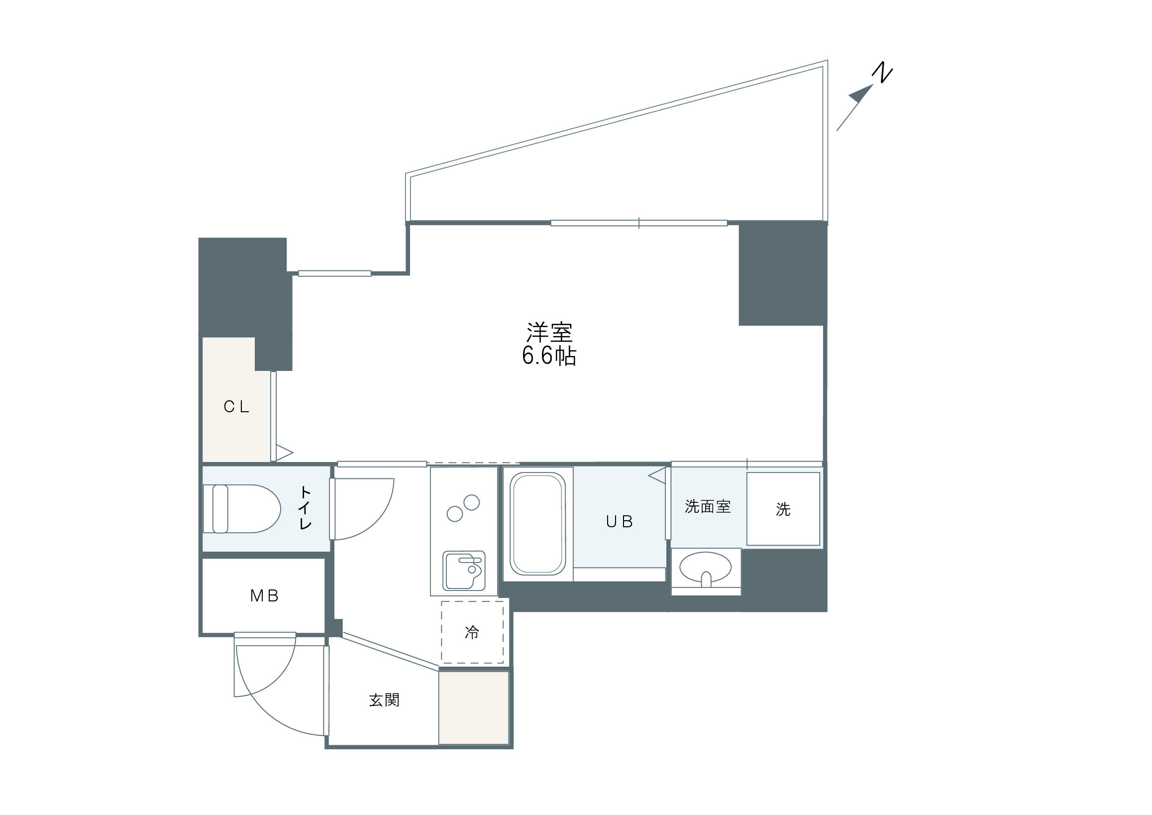 神戸市中央区下山手通の賃貸物件外観写真