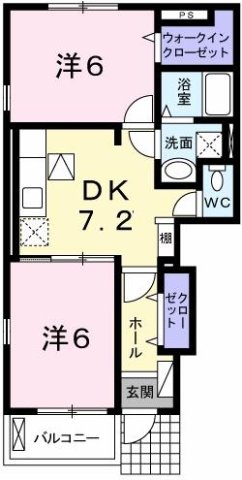 神戸市西区玉津町西河原の賃貸物件間取画像