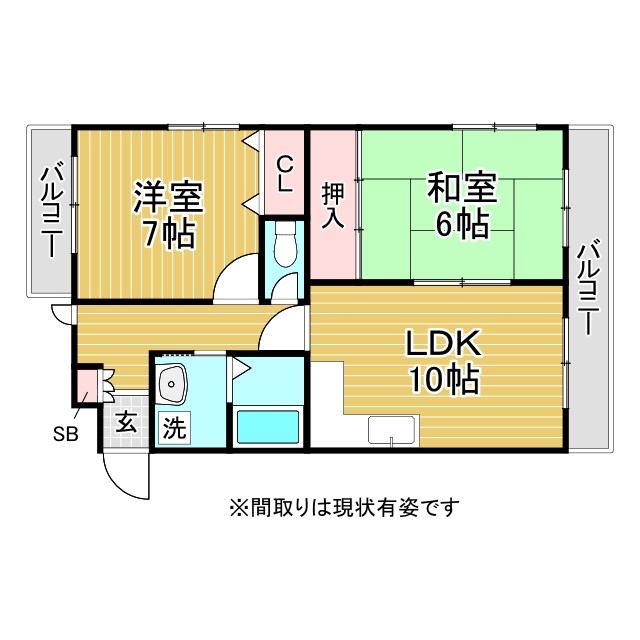 神戸市灘区篠原南町の賃貸物件間取画像