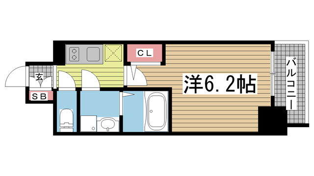 エスリードザ・ランドマーク神戸 705|神戸市兵庫区西多聞通(JR東海道本線(近畿)神戸駅)のマンション間取 エスリードザ・ランドマーク神戸 705|神戸市兵庫区西多聞通(JR東海道本線(近畿)神戸駅)のマンション間取