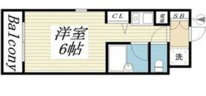 ル・コントワール 401|神戸市東灘区御影石町(阪神本線御影駅)のマンション間取 ル・コントワール 401|神戸市東灘区御影石町(阪神本線御影駅)のマンション間取