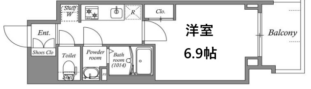 神戸市兵庫区福原町の賃貸物件間取画像