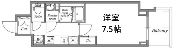 神戸市兵庫区福原町の賃貸物件間取画像