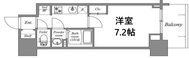 神戸市兵庫区福原町の賃貸物件間取画像